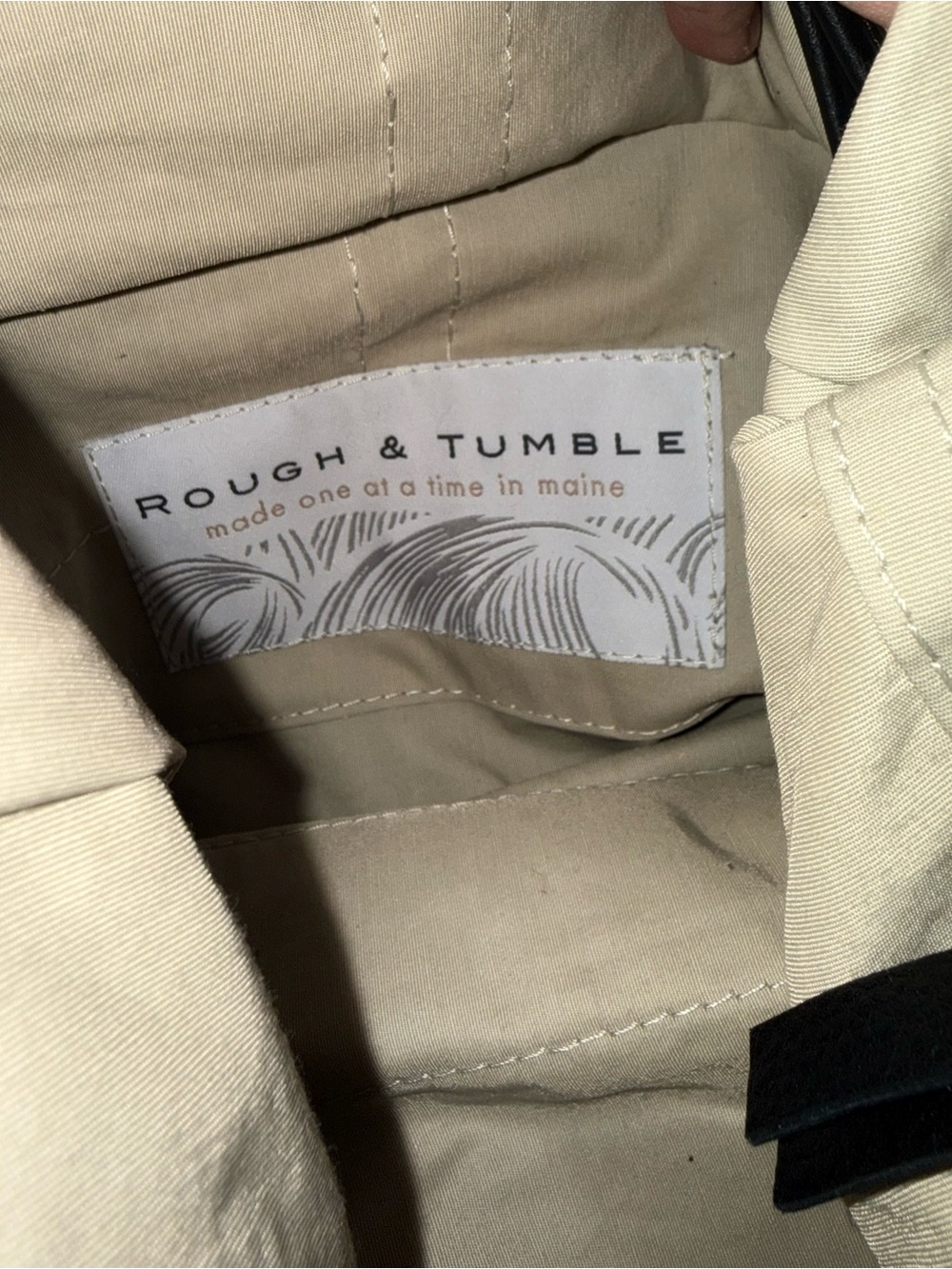 Rough & tumble city safari Black canvas and Tourmaline leather Shoulder Bag - Picture 4 of 4